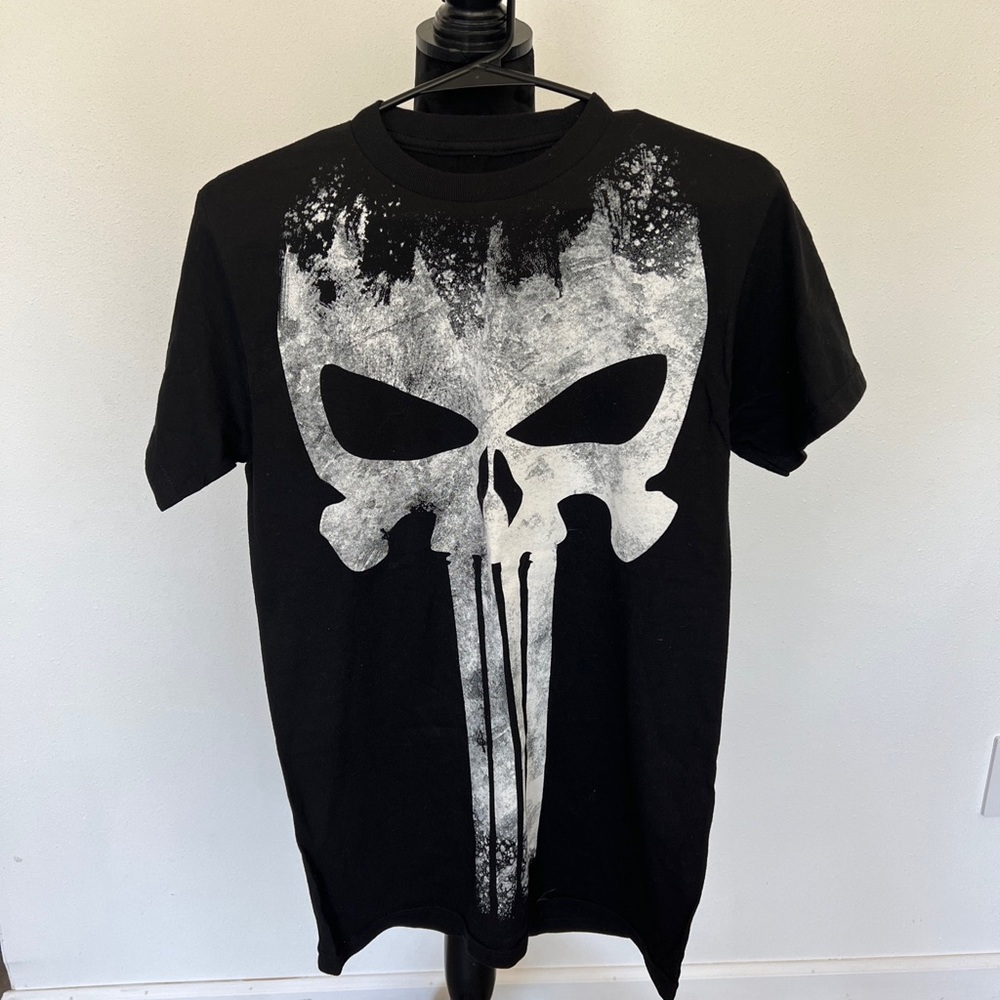 Vintage Marvel Chastener T-Shirt Big Logo Black Size S